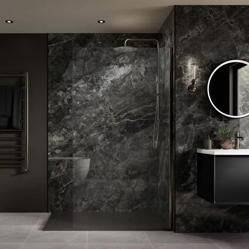 Galaxy wall panel room setting